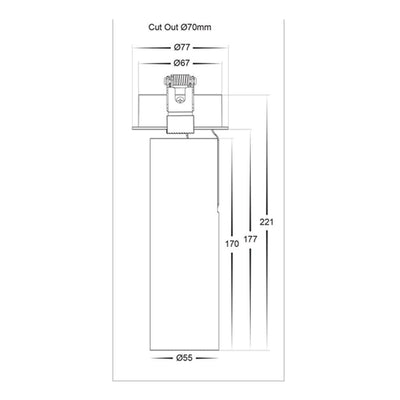 Recessed LED Spot Light CCT 15w Dimmable Black/White Havit Commercial - HCP-10X2222