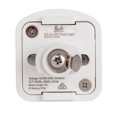 Single Circuit Pendant Track Adaptor in Black, White Havit Commercial - HCP-10X100-ADAPTOR