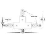 White Single Circuit Track Accessories Havit Commercial - HCP-103100