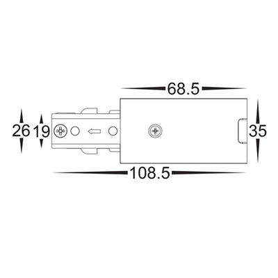 Black Single Circuit Track Accessories Havit Commercial - HCP-102100