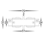 White Three Circuit Track Accessories Havit Commercial - HCP-103300