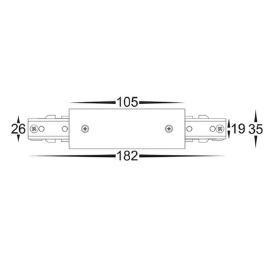 Black Single Circuit Track Accessories Havit Commercial - HCP-102100