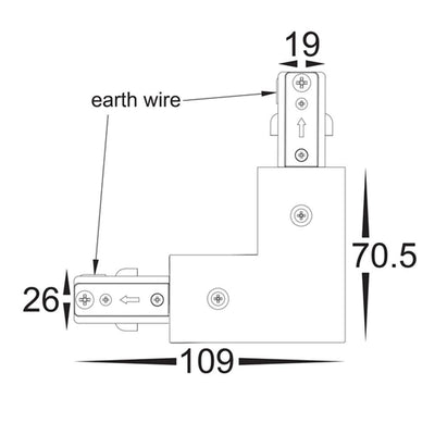 Black Single Circuit Track Accessories Havit Commercial - HCP-102100