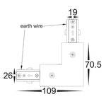 White Single Circuit Track Accessories Havit Commercial - HCP-103100