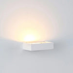 Albast Up & Down Plaster Wall Light with Alabaster Glass