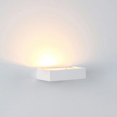 Albast Up & Down Plaster Wall Light with Alabaster Glass
