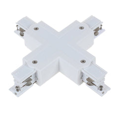 CLA Lighting Accessories 4 Wire 3 Circuit ‘Cross-Piece’ Connector in White Lights-For-You TRK3WHCON5 9326191033957