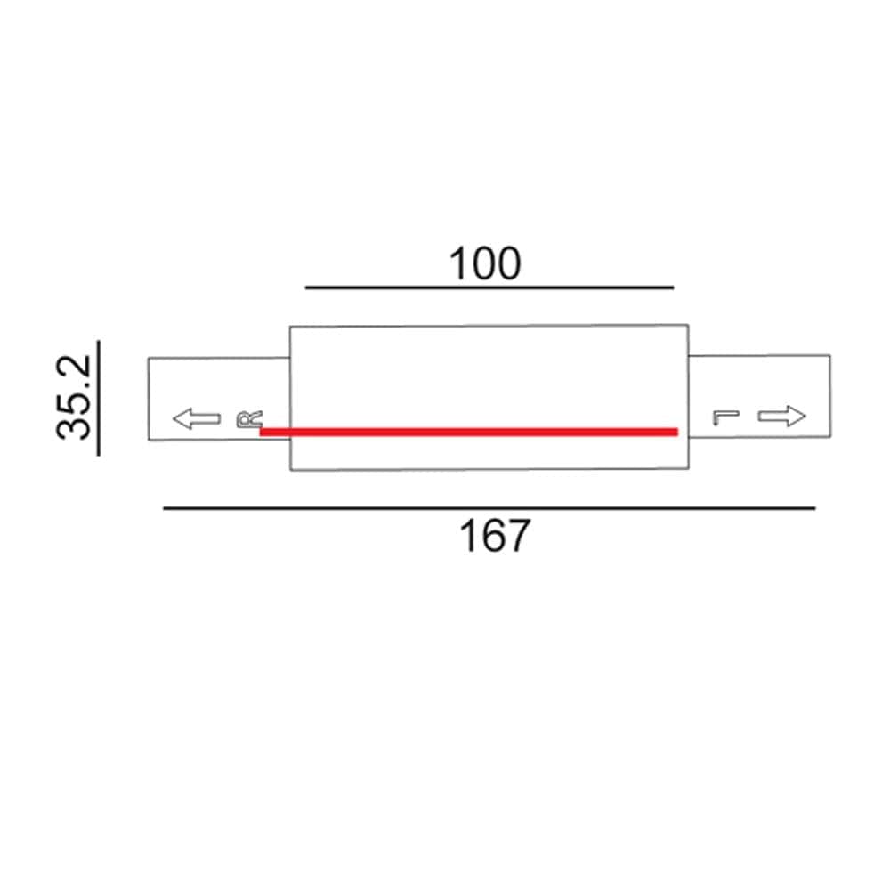 CLA Lighting Accessories 4 Wire 3 Circuit Straight Connector in Black Lights-For-You TRK3BLCON2 9326191033735