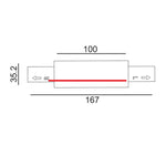 CLA Lighting Accessories 4 Wire 3 Circuit Straight Connector in Black Lights-For-You TRK3BLCON2 9326191033735