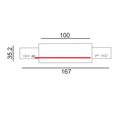 CLA Lighting Accessories 4 Wire 3 Circuit Straight Connector in Black Lights-For-You TRK3BLCON2 9326191033735