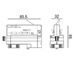 CLA Lighting Accessories Track 3 Circuit 4 Wire Track Pendant Adaptor Lights-For-You TRK3WHADAP3 9326191035722