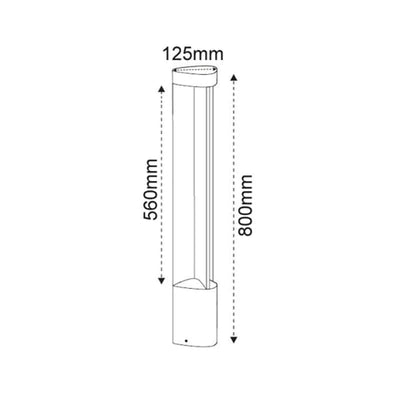 CLA Lighting Bollard Lighting Bol Series LED Garden Bollard 6W Lights-For-You BOL2 9326191014987