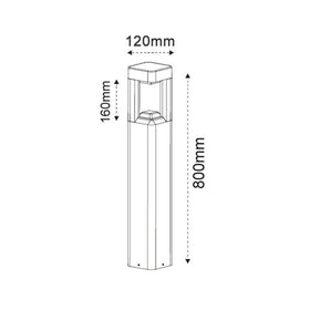 CLA Lighting Bollard Lighting Bol Series LED Garden Bollards 6W Grey Lights-For-You BOL4A 9326191030994