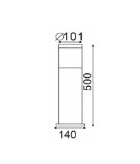 CLA Lighting Bollard Lighting Elanora Series Bollard Light Short-500mm Lights-For-You