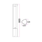 CLA Lighting Bollard Lighting Exterior LED Bollard Light 7W 3000K Lights-For-You BOL1A 9326191030963