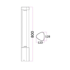 CLA Lighting Bollard Lighting Exterior LED Bollard Light 7W 3000K Lights-For-You BOL1A 9326191030963