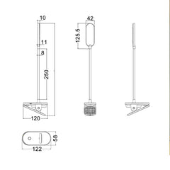 CLA Lighting Clamp Lamps LED Rechargeable Portable Touch Lights-For-You BUDDY