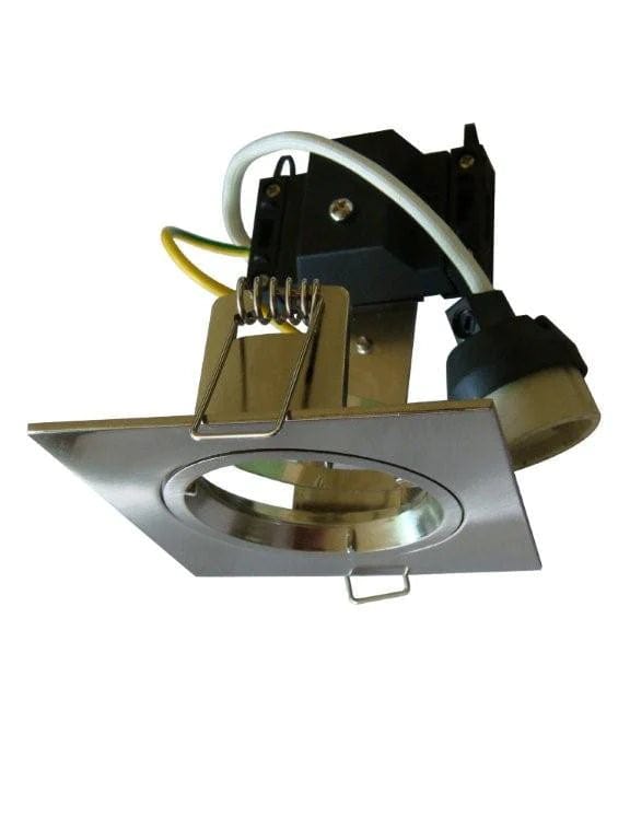 CLA Lighting Downlights Satin Chrome Square 70mm GU10 Downlight White or Silver Lights-For-You CLADL25S