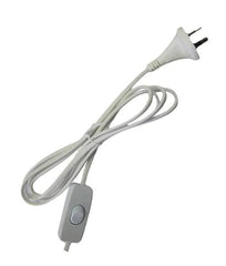 CLA Lighting Flex Plug White Flex & Plug w/ In Line Switch Black/White 2.9M Lead CLA Lighting Lights-For-You FP2WSW