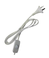 CLA Lighting Flex Plug Flex & Plug w/ In Line Switch Black/White 2.9M Lead Lights-For-You FP2WSW 9326191031489