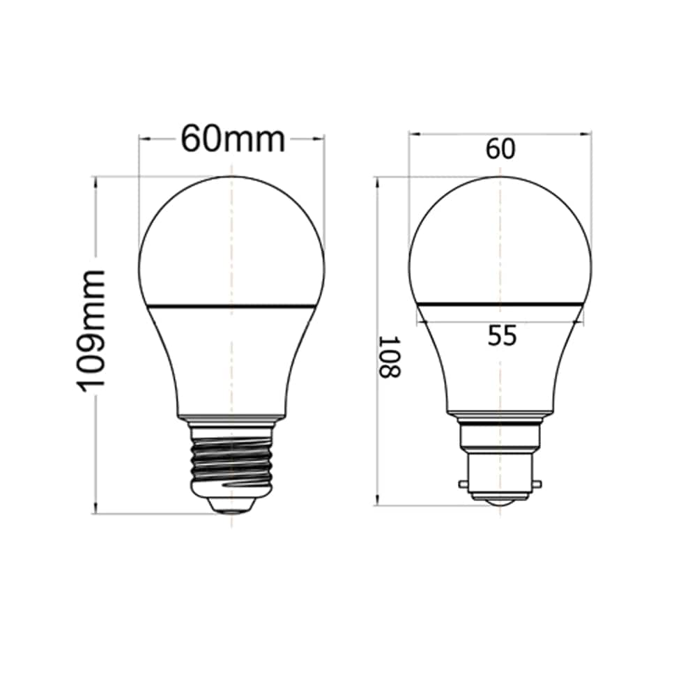 CLA Lighting Globes 10w LED E27, B22 A60 Globe Warm White Lights-For-You