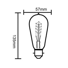 CLA Lighting Globes 25W Carbon Filament B22, E27 Pear Globe warm Lights-For-You