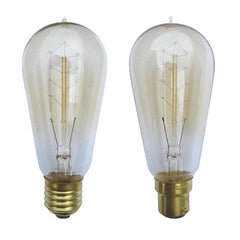 CLA Lighting Globes 25W Carbon Filament B22, E27 Pear Globe warm Lights-For-You CLACFC25ES 9326191015762