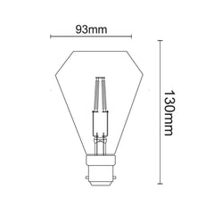 CLA Lighting Globes 3.5w LED B22,E27 Globe warm White Lights-For-You CF7 9326191024498