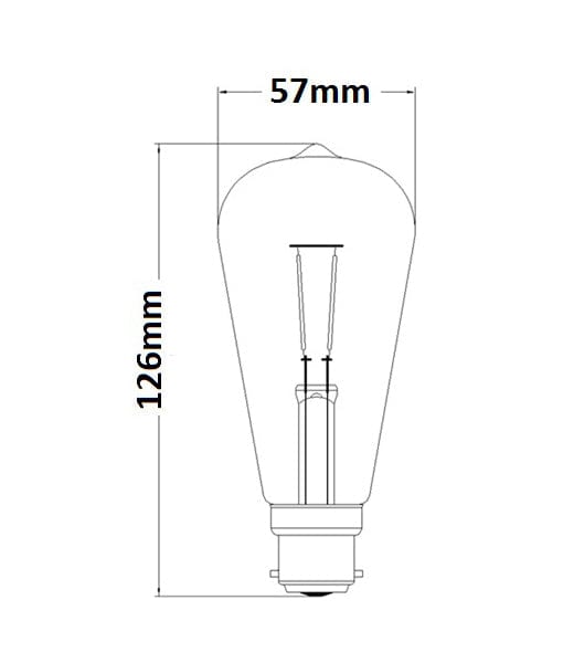 CLA Lighting Globes 4w LED B22, E27 Pear Globe Warm White Lights-For-You