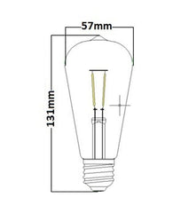 CLA Lighting Globes 4w LED B22, E27 Pear Globe Warm White Lights-For-You