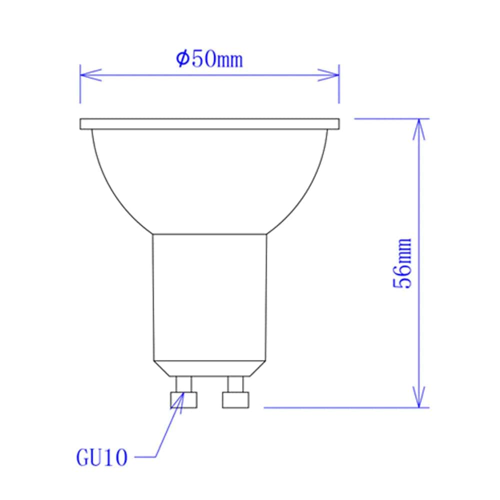 CLA Lighting Globes 5w LED GU10 Globe Blue GU10B01A Lights-For-You GU10B01A 9326191036606