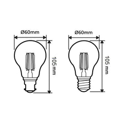 CLA Lighting Globes 8w LED B22, E27 A60 Globe Warm White Lights-For-You