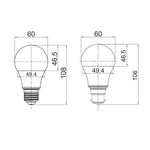 CLA Lighting Globes 8w LED E27, B22 A60 Smart Globe Lights-For-You