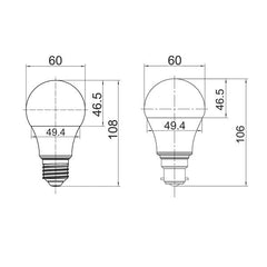 CLA Lighting Globes 8w LED E27, B22 A60 Smart Globe Lights-For-You