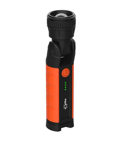 CLA Lighting Handheld Torches Adjustable Zoom Torch: LED 180° Rechargeable 900LM Flood Spot Beam Torch IP54 IK08 Lights-For-You EX180ZOOMTORCH