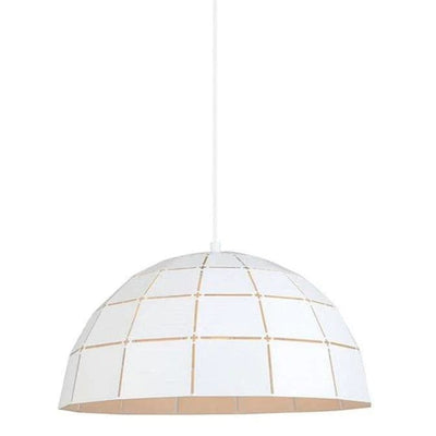 CLA Lighting Indoor Pendants Armis Glass Pendant Light W/Tiled Iron(Dome) Lights-For-You ARMIS7 9326191027536