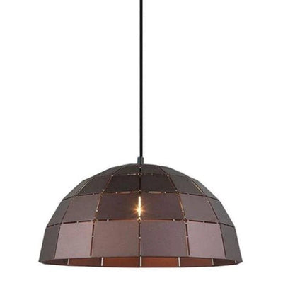 CLA Lighting Indoor Pendants Armis Glass Pendant Light W/Tiled Iron(Dome) Lights-For-You ARMIS9 9326191027550