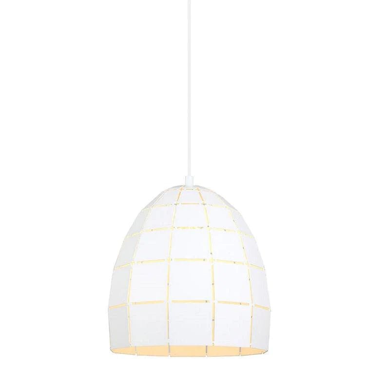 CLA Lighting Indoor Pendants Armis Glass Pendant Light w/ Tiled Iron (Ellipse) Lights-For-You ARMIS4 9326191027505