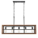 CLA Lighting Indoor Pendants Banquet 5Lt Pendant Light Rectangular Frame Lights-For-You BANQUET1