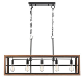 CLA Lighting Indoor Pendants Banquet 5Lt Pendant Light Rectangular Frame Lights-For-You BANQUET1