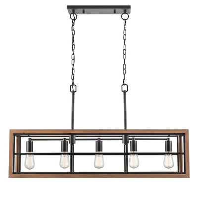 CLA Lighting Indoor Pendants Banquet 5Lt Pendant Light Rectangular Frame Lights-For-You BANQUET1