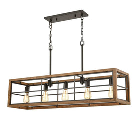 CLA Lighting Indoor Pendants Banquet 5Lt Pendant Light Rectangular Frame Lights-For-You BANQUET1