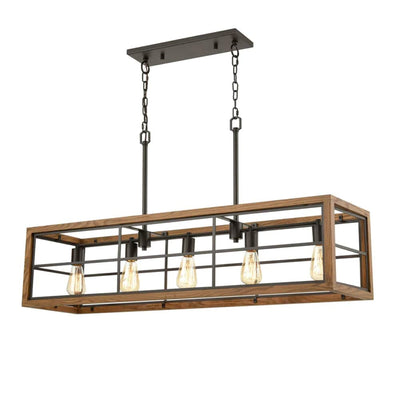 CLA Lighting Indoor Pendants Banquet 5Lt Pendant Light Rectangular Frame Lights-For-You BANQUET1