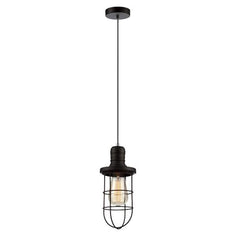 CLA Lighting Indoor Pendants Blackband Iron Cage Pendant Light in Black Lights-For-You BLACKBAND1 9326191018152