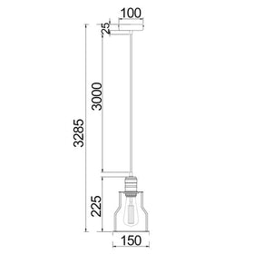 CLA Lighting Indoor Pendants BlackBand Iron Cage Pendant Light in Black Lights-For-You BLACKBAND2 9326191018169