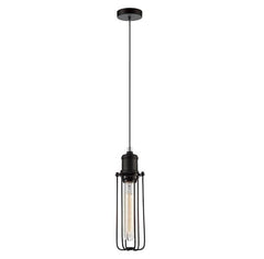 CLA Lighting Indoor Pendants Blackband Iron Cage Pendant Light in Black Lights-For-You BLACKBAND3 9326191018176