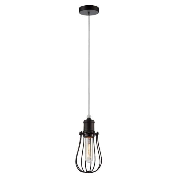 CLA Lighting Indoor Pendants Blackband Iron Cage Pendant Light in Black Lights-For-You BLACKBAND4 9326191018183