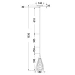 CLA Lighting Indoor Pendants Bonito Interior Pendant Light in Taupe Wood Lights-For-You