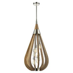 CLA Lighting Indoor Pendants Bonito Interior Pendant Light in Taupe Wood Lights-For-You BONITO3 9326191019654