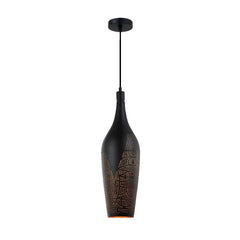 CLA Lighting Indoor Pendants Bottle Shape Pendant Light Black / Gold Lights-For-You MARRAKESH05 9326191032387